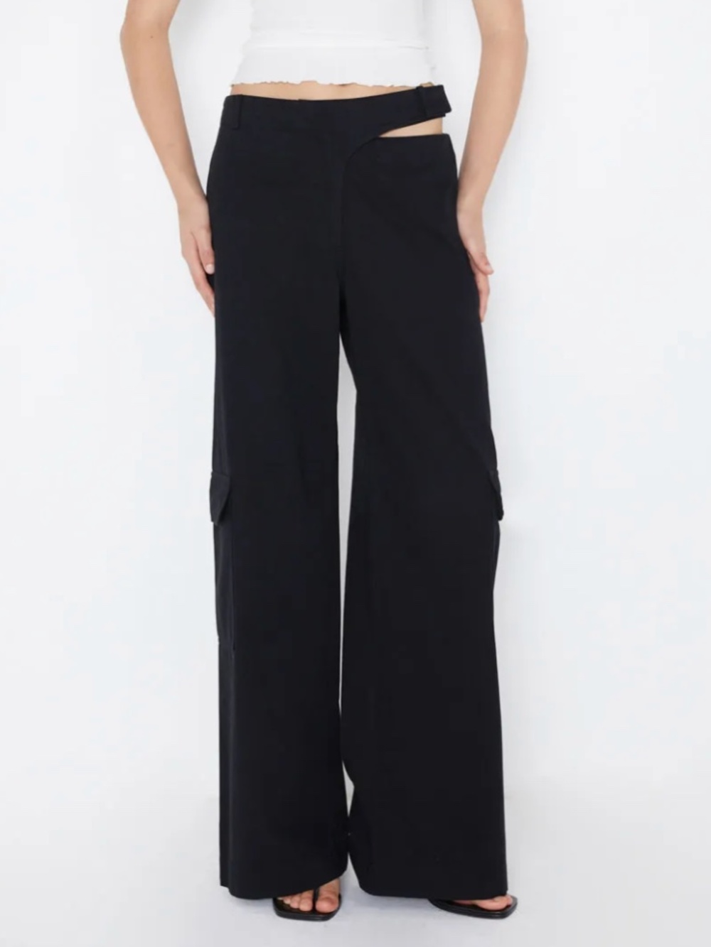 Bec + Bridge Black Wide-Leg Pants